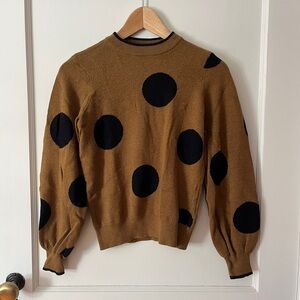 Who What Wear Polka Dot Sweater